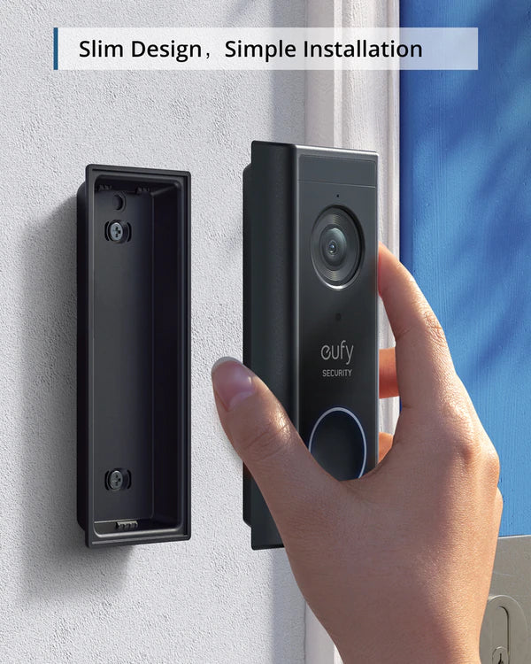 Eufy Video Doorbell 1080p (Battery-Powered) -Black [D] -  جرس باب لاسلكي من يوفي