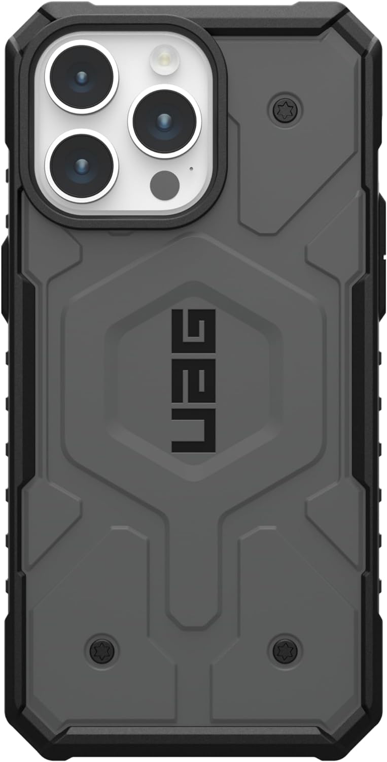 UAG Magsafe Pathfinder Case for iPhone 16 Pro/16 Pro MAX - Silver [V] - كفر حماية عالية - ماغ سيف