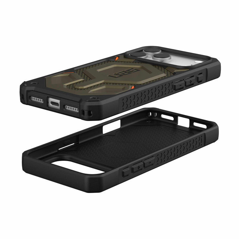 UAG iPhone 17 Pro/ 17 Pro Max Monarch Pro Kevlar Magsafe Case - Kevlar Element Green [V] - كفر حماية عالية - ايفون 17 برو / 17 بروماكس - ماغ سيف