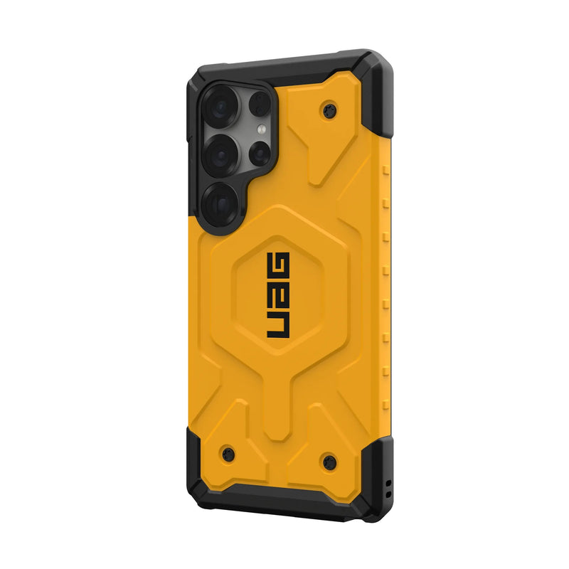 UAG Samsung Galaxy S25 Ultra Pathfinder MagSafe Case - Yellow [V] -  S25 كفر جلاجسي  - حماية عالية - ماغ سيف - سامسونج ألتر