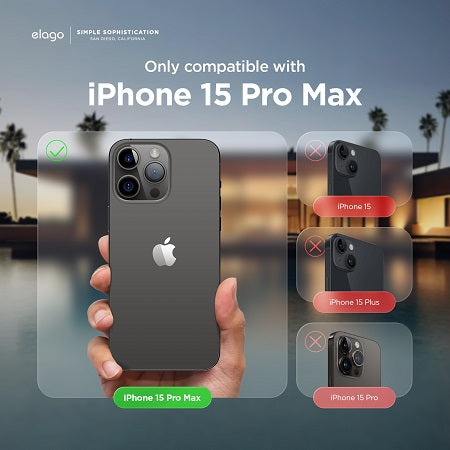 Elago iPhone 15 Pro 15 Pro Max Magsafe Armor Case - Black [v] كفر ايفون 15برو/15برو ماكس  مع ماجسيف