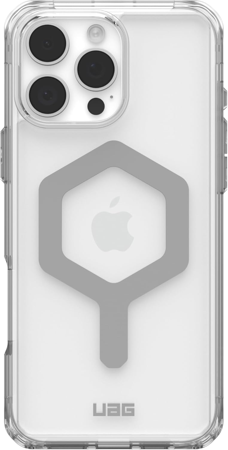 UAG iPhone Magsafe Plyo Case for iPhone 16 Pro/16 Pro MAX - Ice/Silver [V] - كفر حماية عالية - ماغ سيف