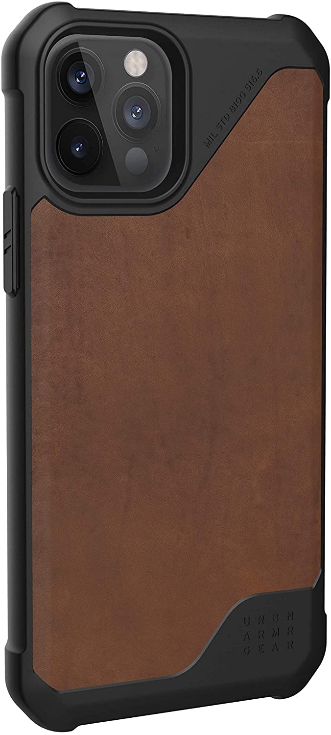 UAG iPhone Metropolis LT LTHR ARMR Case Brown Leather [V] - كفر حماية عالية - يو اي جي