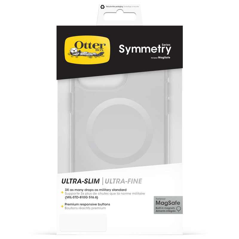 OtterBox iPhone  Max Symmetry Clear MagSafe Case 15 Pro 15 Pro Max - Clear [V] كفر ايفون 15برو/15برو ماكس مع مسكه - ماغ سيف