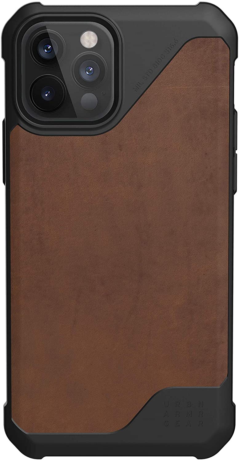 UAG iPhone Metropolis LT LTHR ARMR Case Brown Leather [V] - كفر حماية عالية - يو اي جي