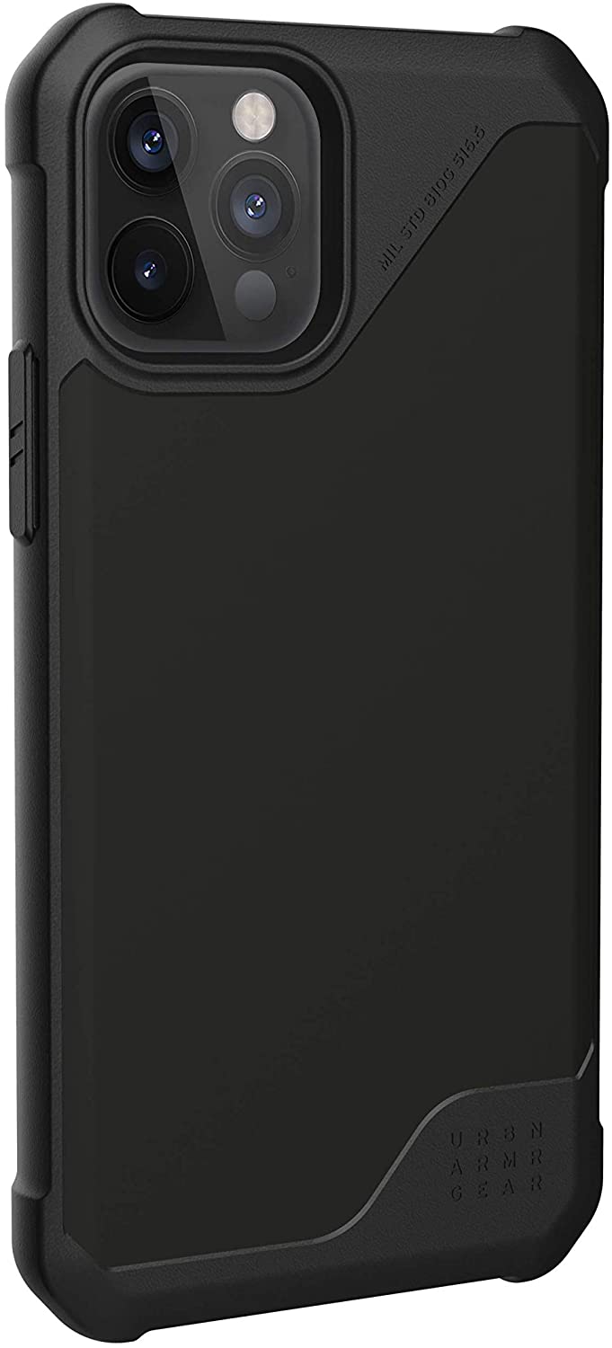 UAG iPhone 12 / iPhone 12 Metropolis LT SATN ARMR Case - Black [V] - كفر حماية عالية - يو اي جي