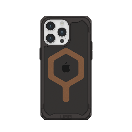 UAG Plyo Magsafe Case for iPhone 15 Pro/15 Pro Max - Black / Bronze [V] -  كفر حماية عالية - ماغ سيف