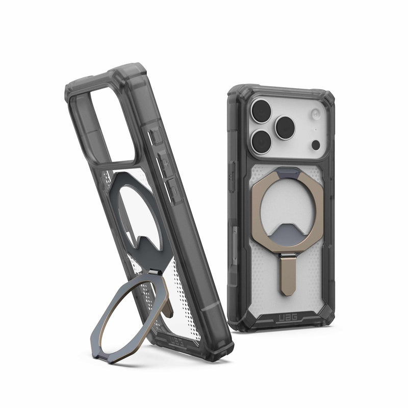 UAG iPhone 17 Pro/ 17 Pro Max Plasma XTE Magsafe Case - Ash/Titanium [V] - كفر حماية عالية - ايفون 17 برو / 17 بروماكس - ستاند بالطول والعرض - ماغ سيف