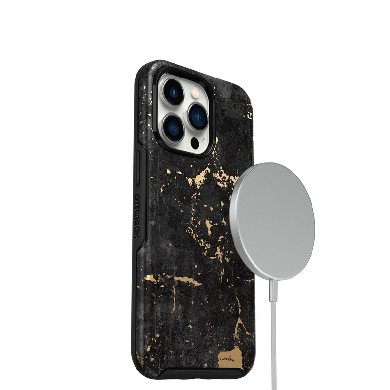 OtterBox Symmetry Case - Black / Gold [V] - كفر حماية عالية - ماغ سيف