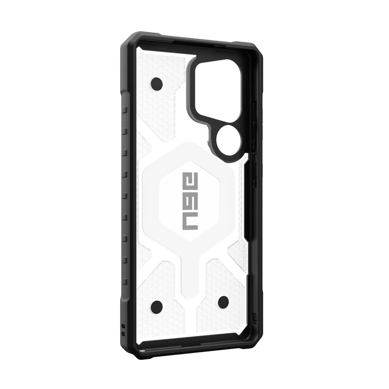 UAG Samsung Galaxy S25 Ultra Pathfinder Clear MagSafe Case -Ice/Silver [V] -  S25 كفر جلاجسي  - حماية عالية - ماغ سيف - سامسونج ألتر