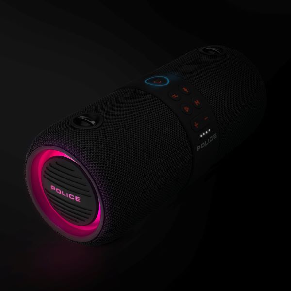 Police Portable Speaker – Black [V] - سبيكر مكبر صوت - بوليس - كفالة 12 شهر