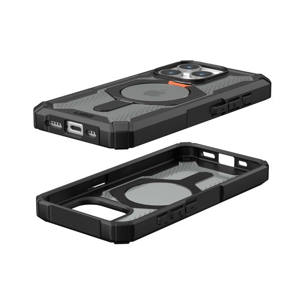 UAG iPhone 15 Pro Max Plasma XTE Magsafe Case - Black/Orange [V] كفر حماية عالية - ماغ سيف