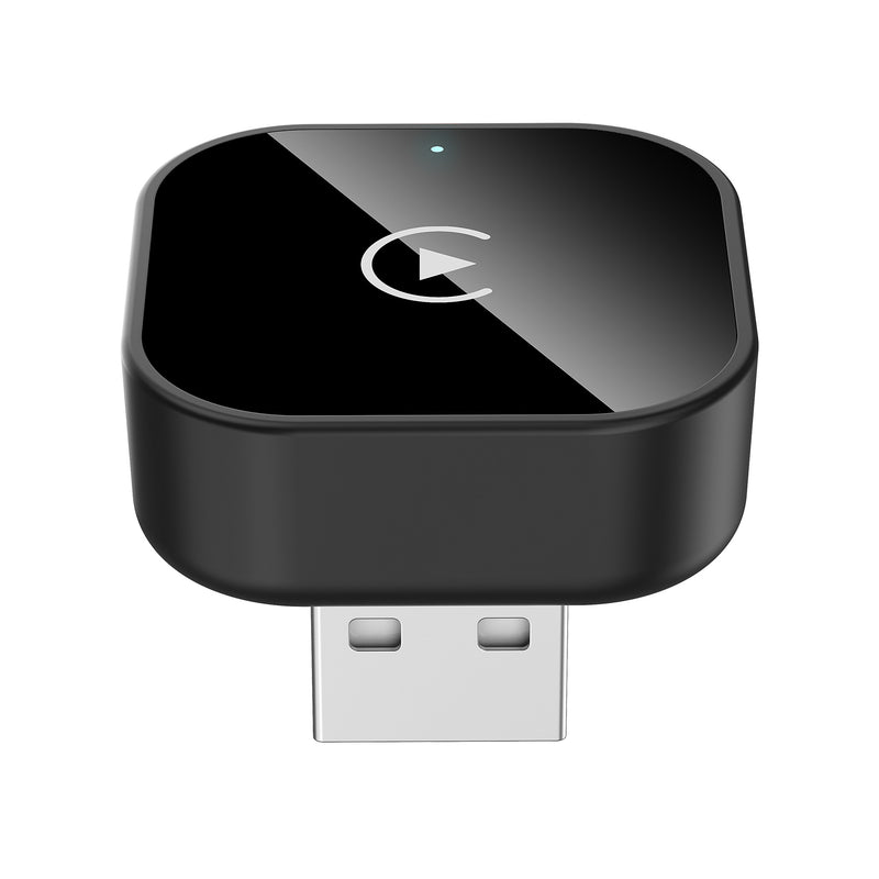 2 in 1 Wired To Wireless CarPlay /Android Auto Dongle (USB-C Adapter Included) [V] - وصلة كار بلاي - بلوتوث - 2 في 1 - يو اس بي + تايب سي - كفالة 12 شهر
