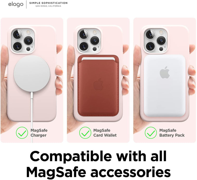 Elago MagSafe Soft Silicone Case - Lovely pink [V] - كفر حماية مع  ماغ سيف