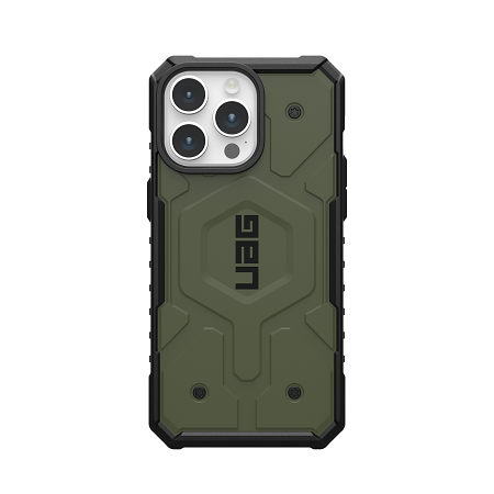 UAG iPhone  Pathfinder Magsafe Case 15 Pro/15 Pro Max - Olive Drab [V] - كفر حماية عالية - ماغ سيف