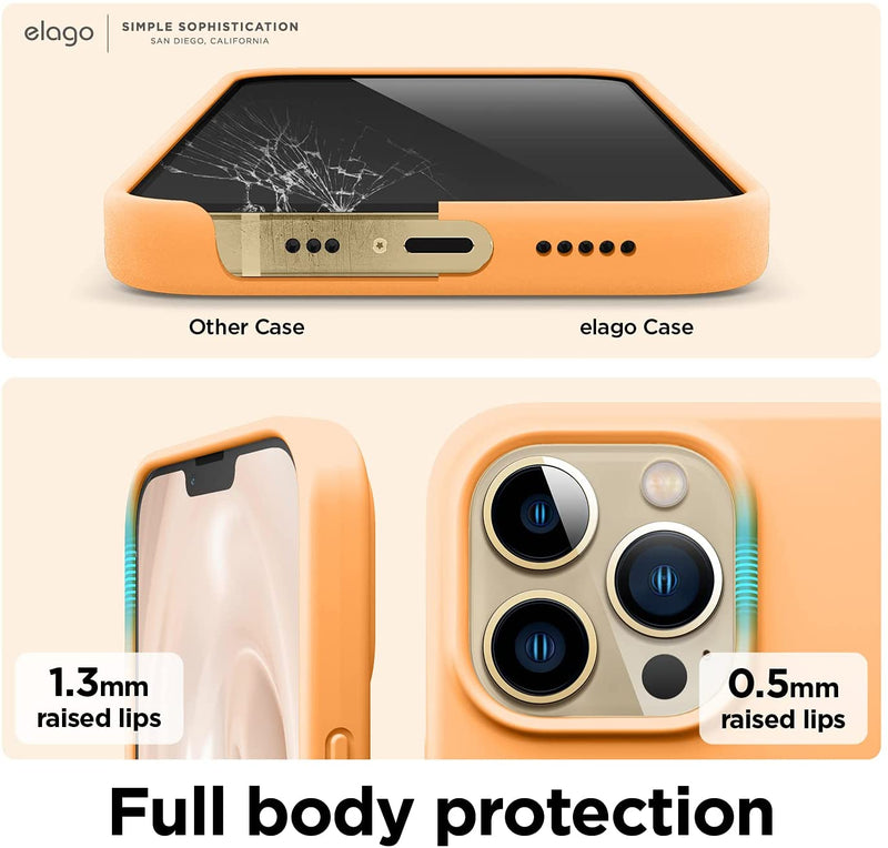 Elago iPhone Soft Silicone Case - Orange [V] - كفر حماية سيلكون - ماغ سيف