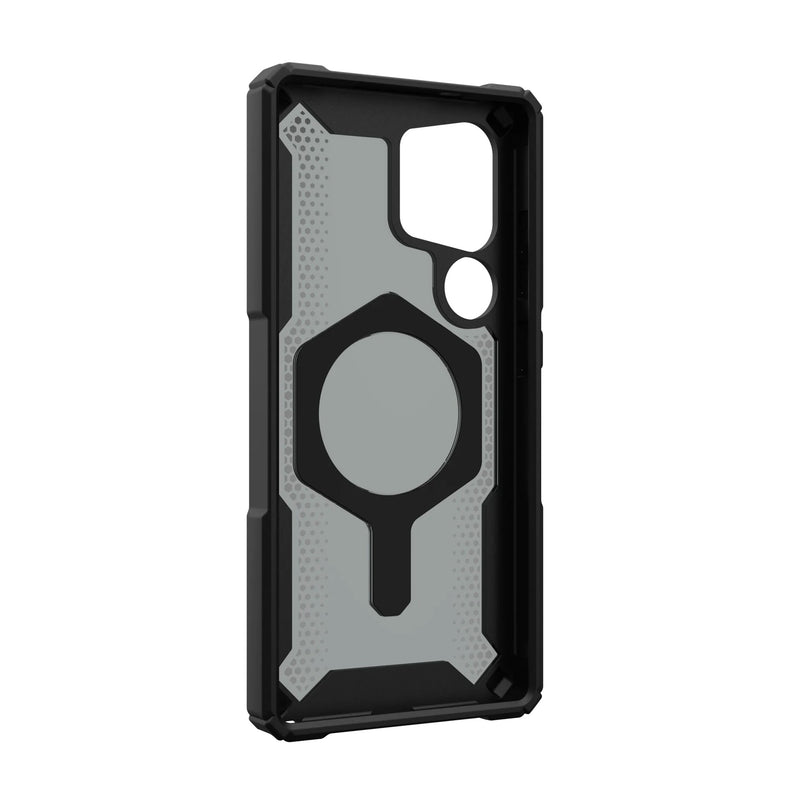 UAG Samsung Galaxy S25 Ultra Plasma XTE Magsafe Case - Black/Orange [V] -  S25 كفر جلاجسي  - حماية عالية - ماغ سيف - مسكه + ستاند - سامسونج ألتر