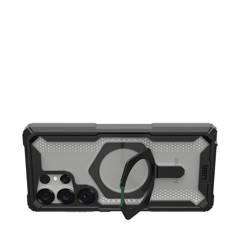 UAG Samsung Galaxy S25 Ultra Plasma XTE Magsafe Case - Black/Clear [V] -  S25 كفر جلاجسي  - حماية عالية - ماغ سيف - مسكه + ستاند - سامسونج ألتر