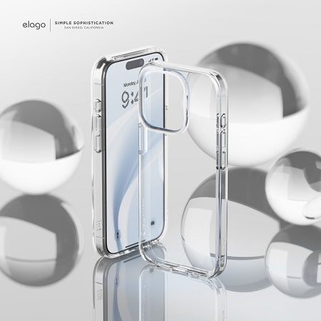 Elago iPhone 15 Pro /15 Pro Max Hybrid Case - Transparent [V] - كفر  حماية - شفاف