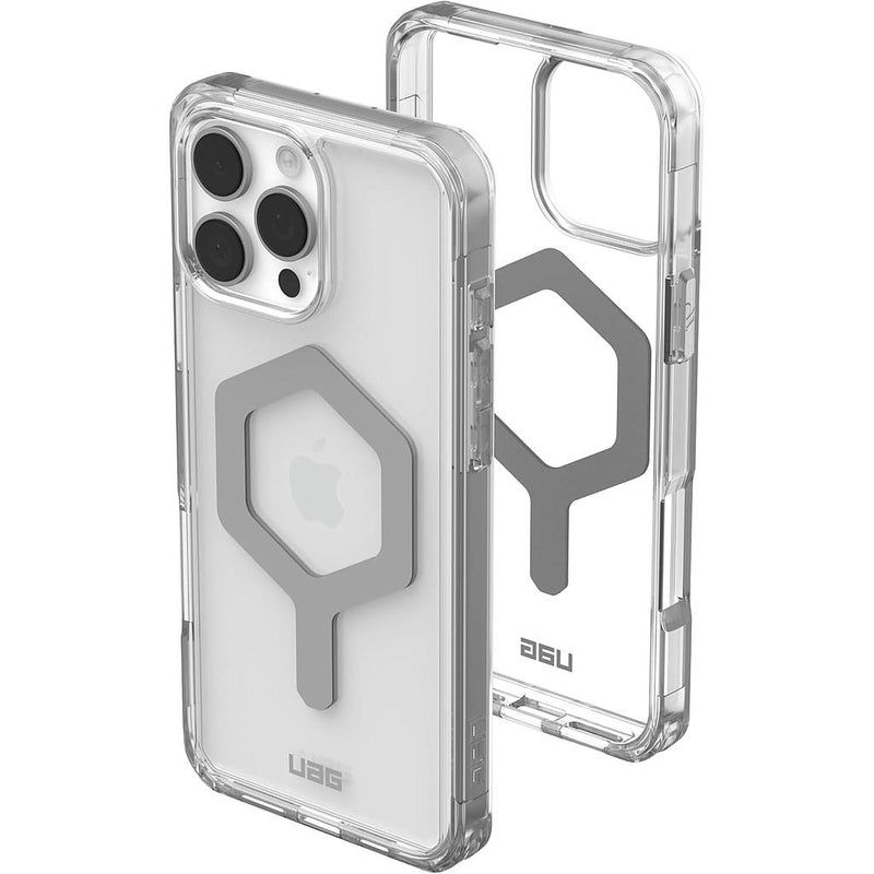 UAG iPhone Magsafe Plyo Case for iPhone 16 Pro/16 Pro MAX - Ice/Silver [V] - كفر حماية عالية - ماغ سيف