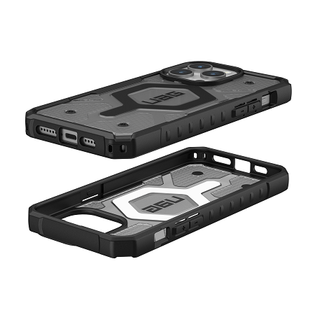 UAG iPhone  Pathfinder Magsafe Case 15 Pro/15 Pro Max - Ash [V] - كفر حماية عالية - ماغ سيف