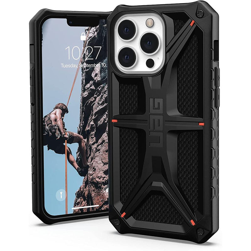 UAG iPhone 13 Pro Monarch Case - Kevlar Black [V] - كفر حماية  عاليه