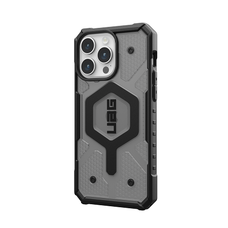 UAG iPhone  Pathfinder Magsafe Case 15 Pro/15 Pro Max - Ash [V] - كفر حماية عالية - ماغ سيف