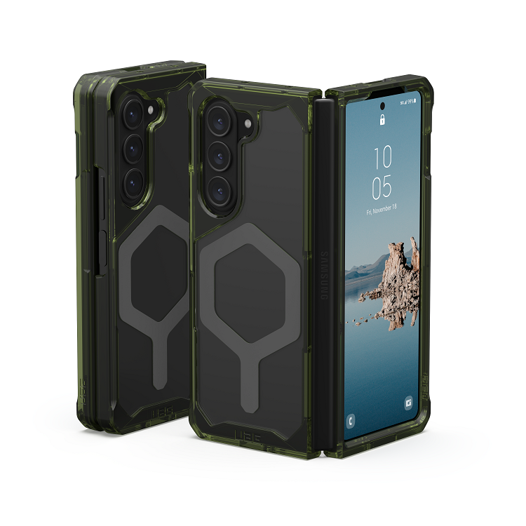 UAG Samsung Galaxy Z Fold 5 Plyo Pro Magsafe Case - Olive / Space Gray [V] - كفر سامسونج - حماية عاليه - ماغ سيف