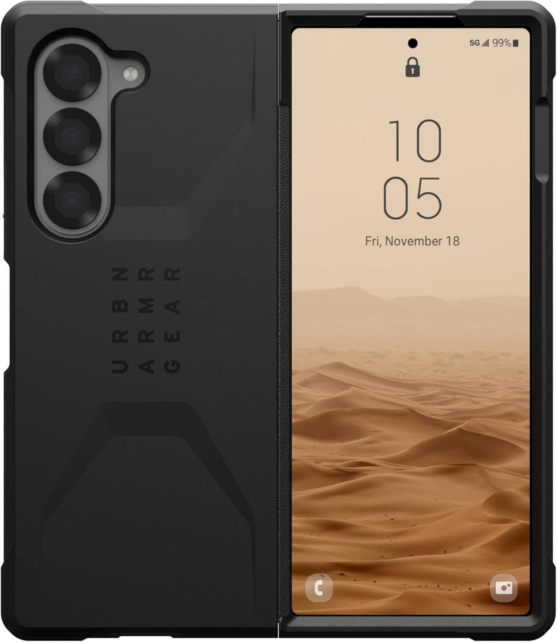 UAG Samsung Galaxy Z Fold 6 Civilian Black [V] - كفر سامسونج  - حماية عالية - اسود