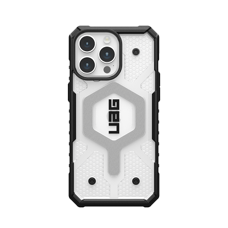 UAG iPhone  Pathfinder Magsafe Case 15 Pro/15 Pro Max - Ice [V] كفر حماية عالية - ماغ سيف