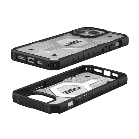 UAG iPhone  Pathfinder Magsafe Case 15 Pro/15 Pro Max - Ice [V] كفر حماية عالية - ماغ سيف