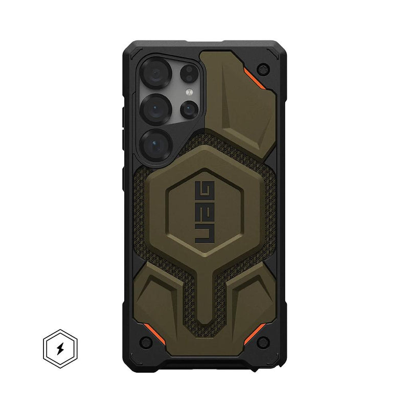 UAG Samsung Galaxy S25 Ultra Kevlar Monarch Pro Case - Element Green [V] -  S25 كفر جلاجسي  - حماية عالية - ماغ سيف - سامسونج ألتر