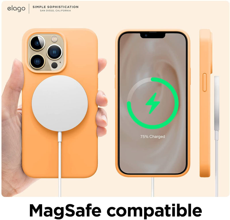 Elago iPhone Soft Silicone Case - Orange [V] - كفر حماية سيلكون - ماغ سيف