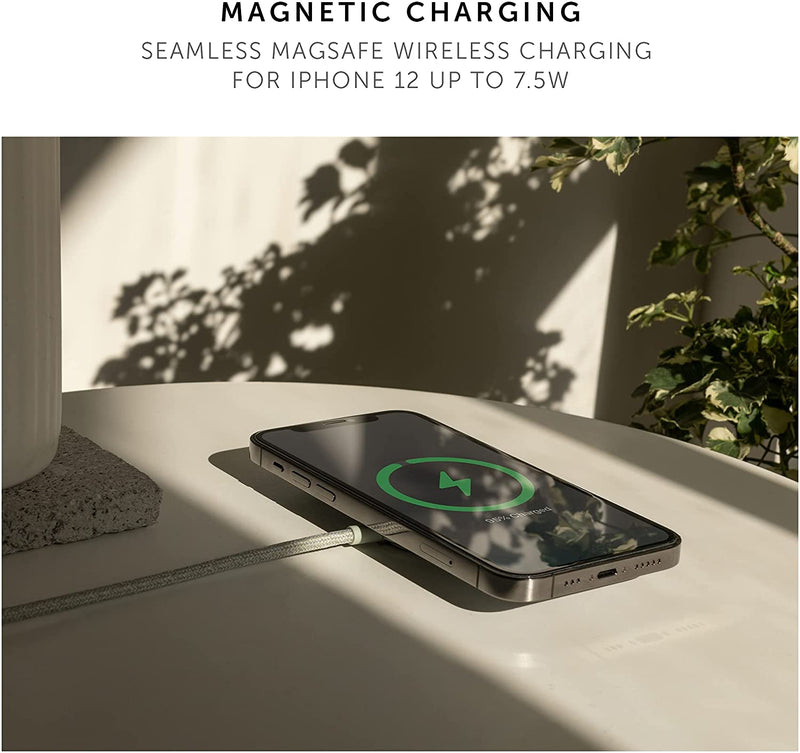 Native Union Snap Cable XL USB-C to Magnet - Sage [V] - شاحن لاسلكي - وايرلس + ماغ سيف - تايب سي - لاجهزة الايفون / الاندرويد / الايربودز - طول 3 متر - مقاوم للقطع - كفالة 12 شهر