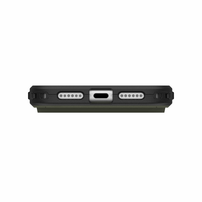 UAG iPhone 17 Pro/ 17 Pro Max Civilian Magsafe Case - Olive/Orange [V] - كفر حماية عالية - ايفون 17 برو / 17 بروماكس - ماغ سيف