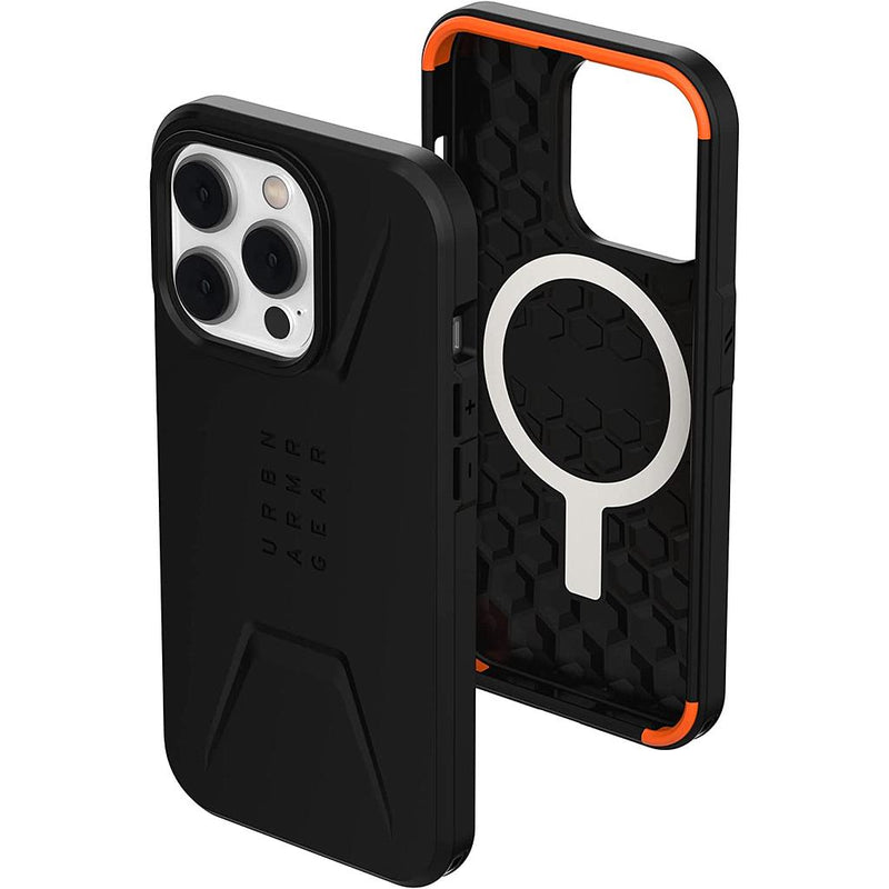 UAG Civilian Magsafe Case for iPhone 15 Pro/15 Pro Max - Black - [V] - كفر حماية عالية - ماغ سيف