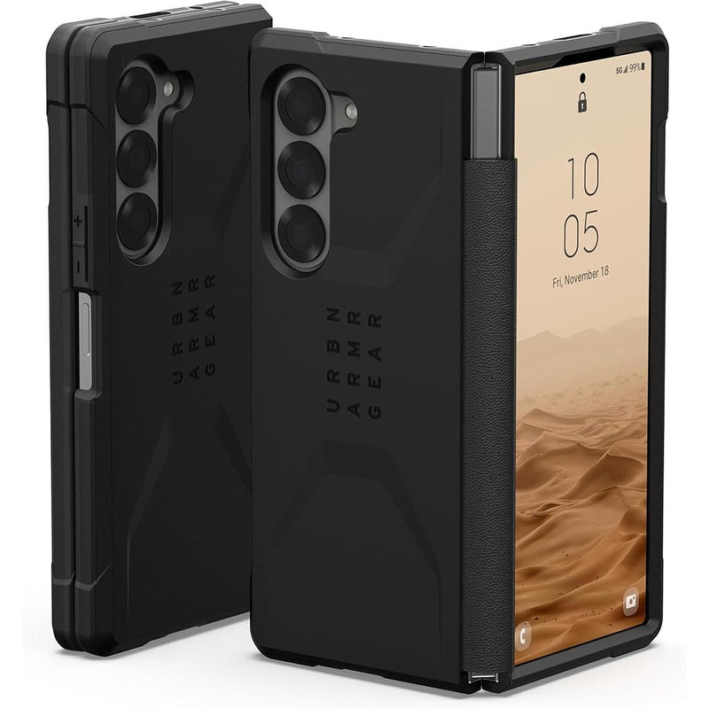 UAG Samsung Galaxy Z Fold 6 Civilian Black [V] - كفر سامسونج  - حماية عالية - اسود