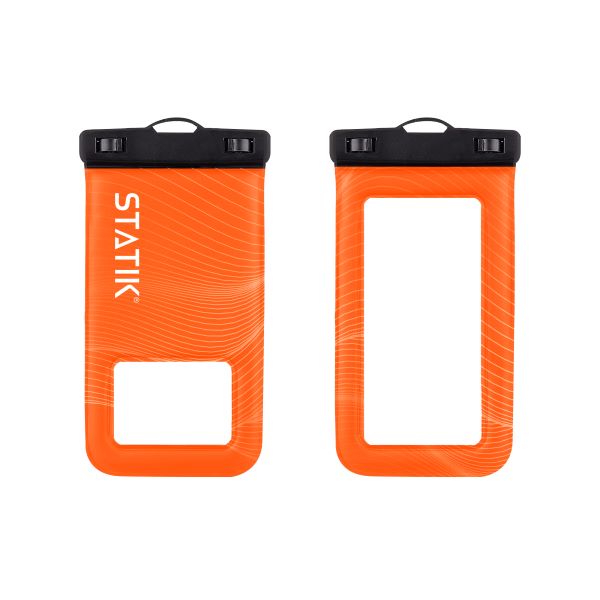 Statik MarCase Floating Waterproof Phone Pouch Case - Orange - كفر ضد الماء - مناسب لجميع انواع واحجام الاجهزة