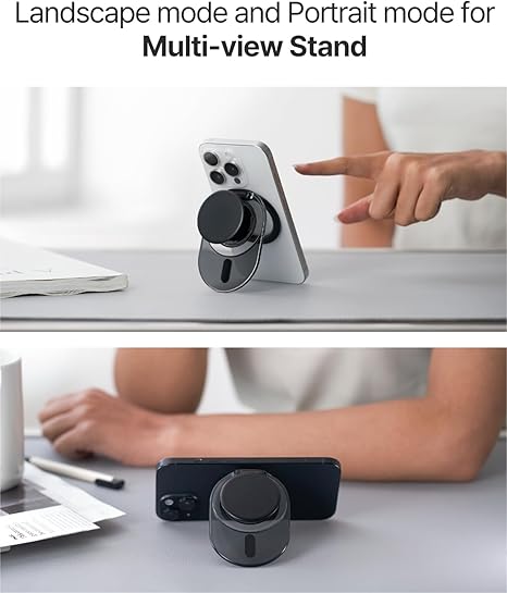 Sinjimoru M-Tap Tok Stand - black [V] - مسكة دائريه مغناطيس وستاند + ماغ سيف