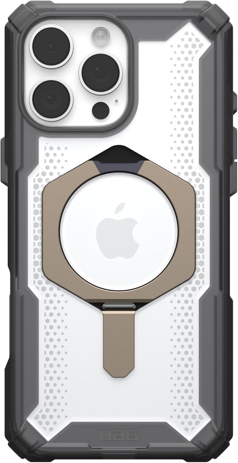 UAG Magsafe Plasma XTE Case for iPhone 16 Pro/16 Pro MAX - Ash/Titanium [V] - كفر حماية عالية - ستاند بالطول و العرض - ماغ سيف