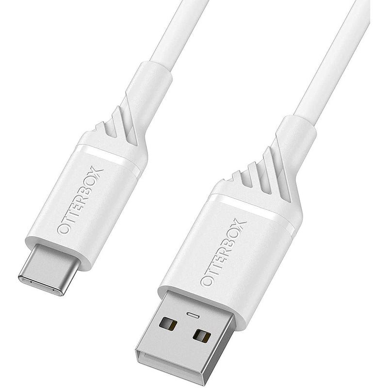 Otterbox USB-A to USB-C Cable – Standard 3 Meter - White [V] - سلك شحن تايب سي - اوتربوكس - عالي الجودة - طول 3 متر - مقاوم للقطع - كفالة 5 سنين