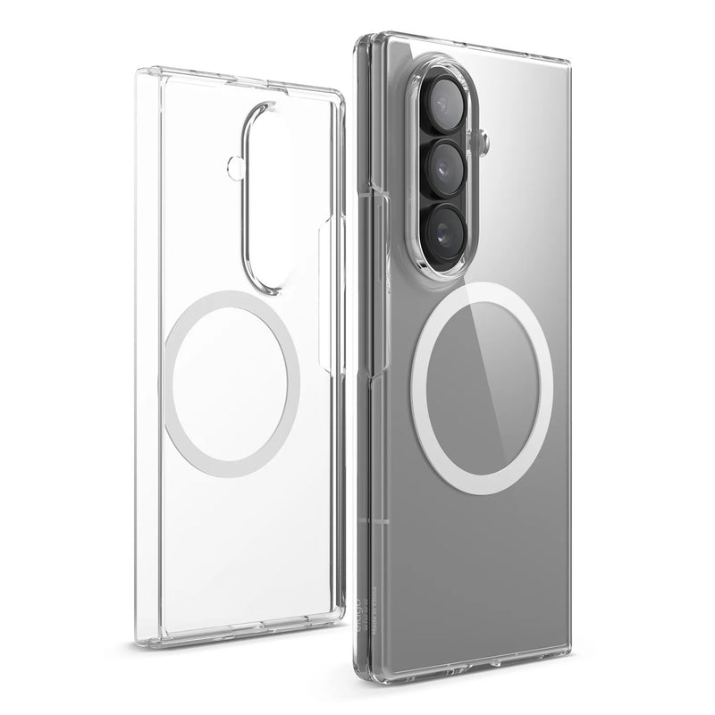 Elago Samsung Galaxy Z Fold 7 Magnetic Clear Case [V] - كفر سامسونج  - حماية عالية - ماغ سيف - شفاف (Copy)