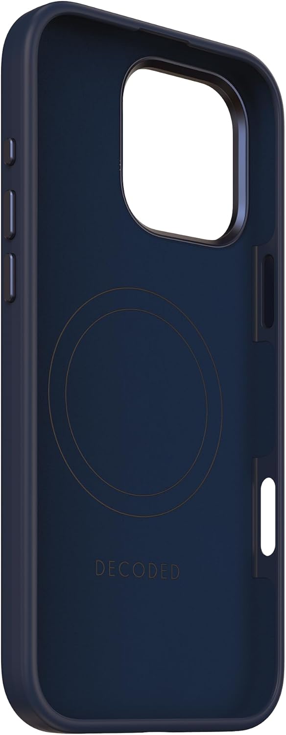 Decoded AntiMicrobial Silicone Case for iPhone 16 Pro/16 Pro MAX - Navy [V] - كفر حماية عالية - سيليكون - ماغ سيف