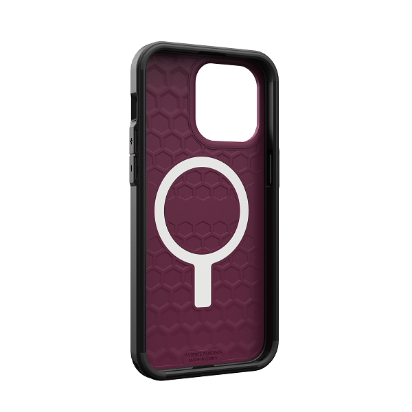 UAG Civilian Magsafe Case for iPhone 15 Pro/15 Pro Max - Bordeaux - [V] - كفر حماية عالية - ماغ سيف