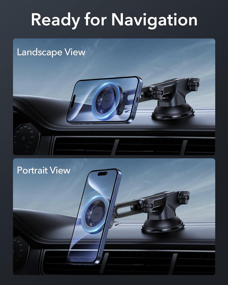 ESR HaloLock Dashboard Phone Mount [V] - ستاند سيارة ماغ سيف - على الجام + الديكور - ذراع طويل