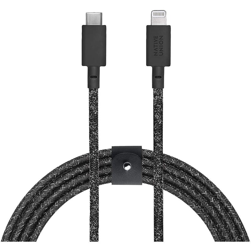 Native Union Belt Cable XL USB-C to Lightning 3M - Cosmos - سلك شحن ايفون - نيتف يونيون - مقاوم للقطع - 3 متر - كفالة 12 شهر