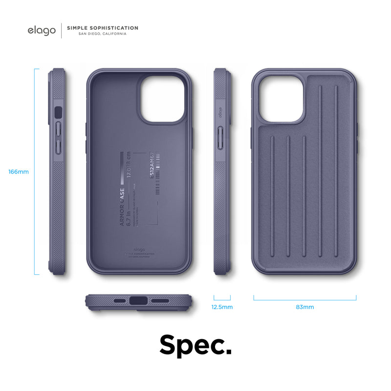 Elago Armor Case - Lavender Gray [V] - كفر حماية