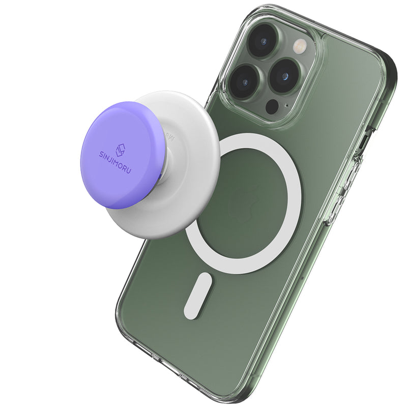 Sinjimoru M-Tok MagSafe Pop Grip - Lavender - مسكة خاتم - مغناطيس وستاند - خاصية الماغ سيف لاجهزة الايفون 12 و 13 و 14