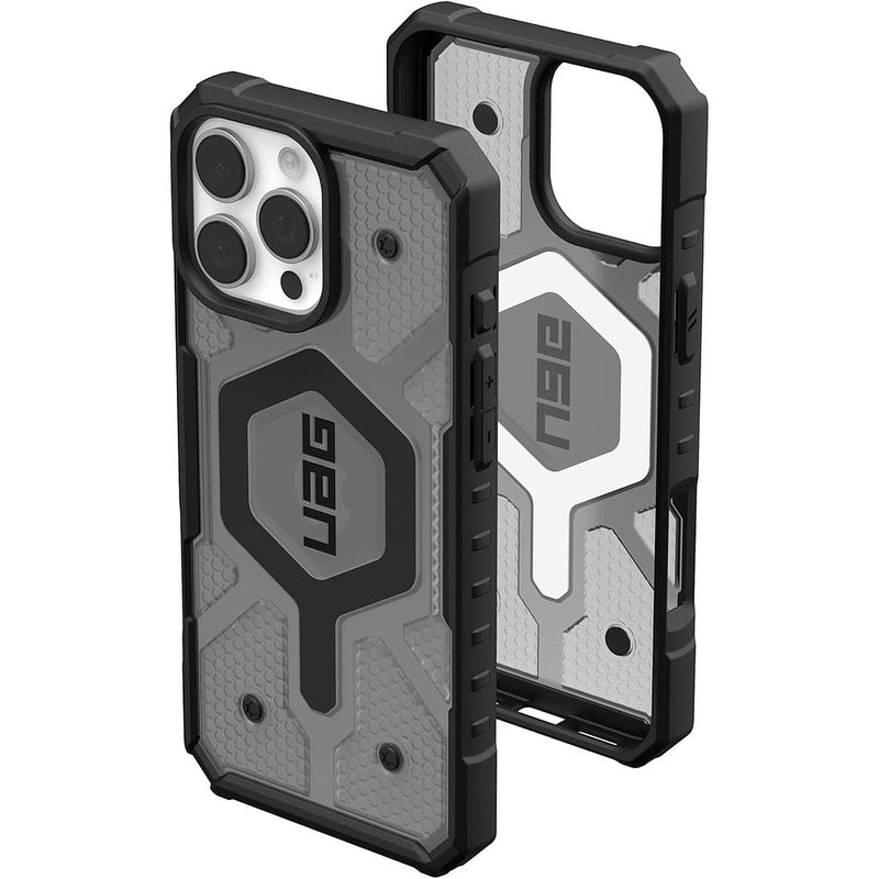 UAG Magsafe Pathfinder Clear Case for iPhone 16 Pro/16 Pro MAX - Ash [V] - كفر حماية عالية - ماغ سيف