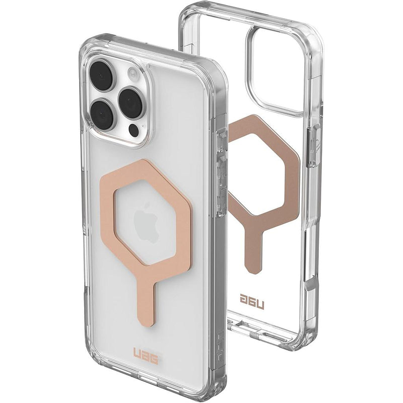 UAG iPhone Magsafe Plyo Case for iPhone 16 Pro/16 Pro MAX - Ice/Rose Gold [V] - كفر حماية عالية - ماغ سيف